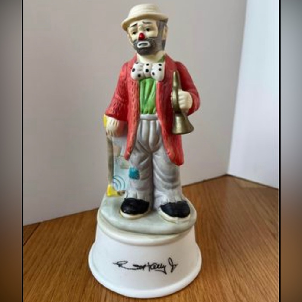 FLAMBRO EMMETT KELLY JR. Clown “Send in the Clowns” Music Box
